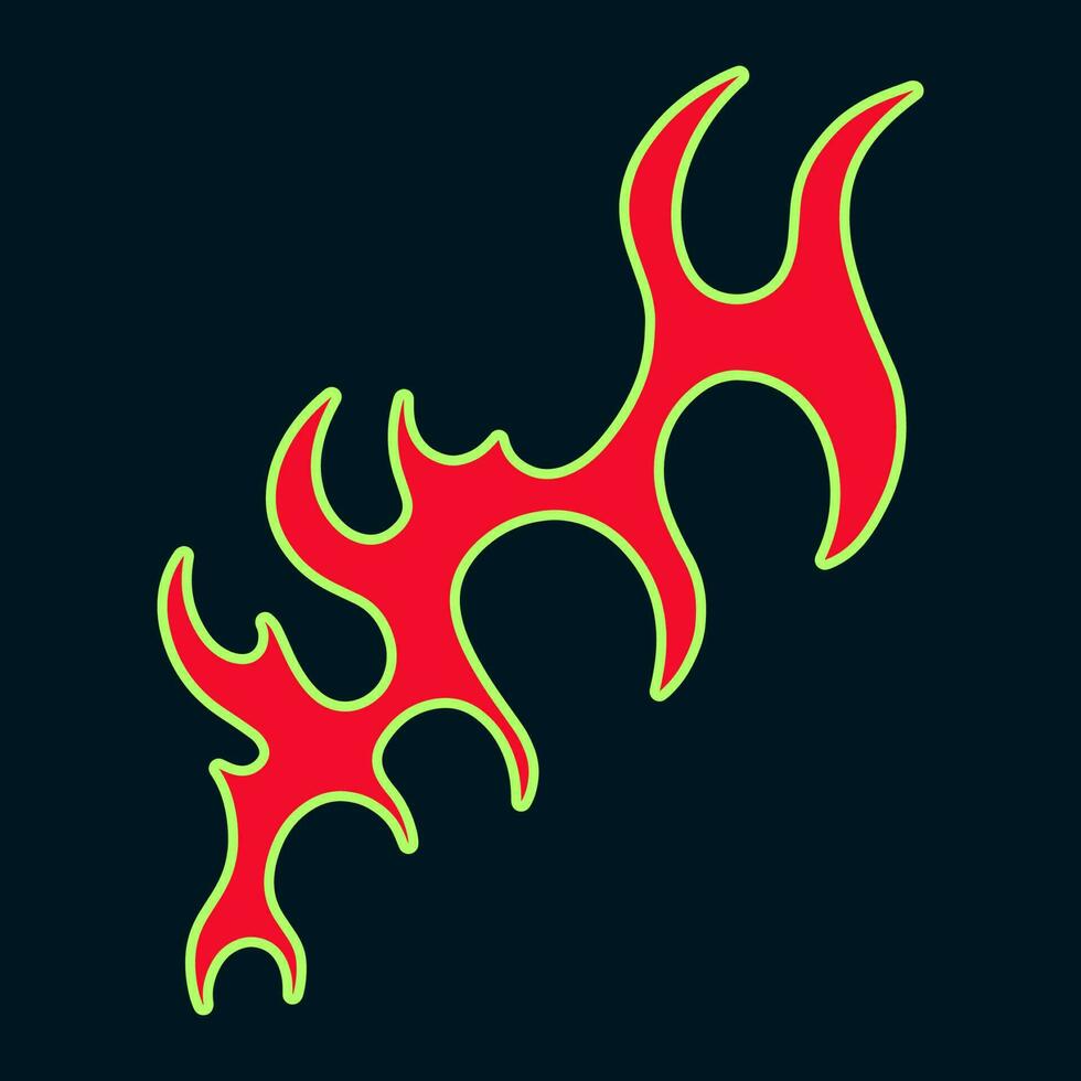 Dynamic Flames Vector Collection for Apparel and Print