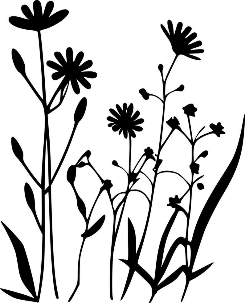 Flowers - High Quality Vector Logo - Vector illustration ideal for T-shirt graphic