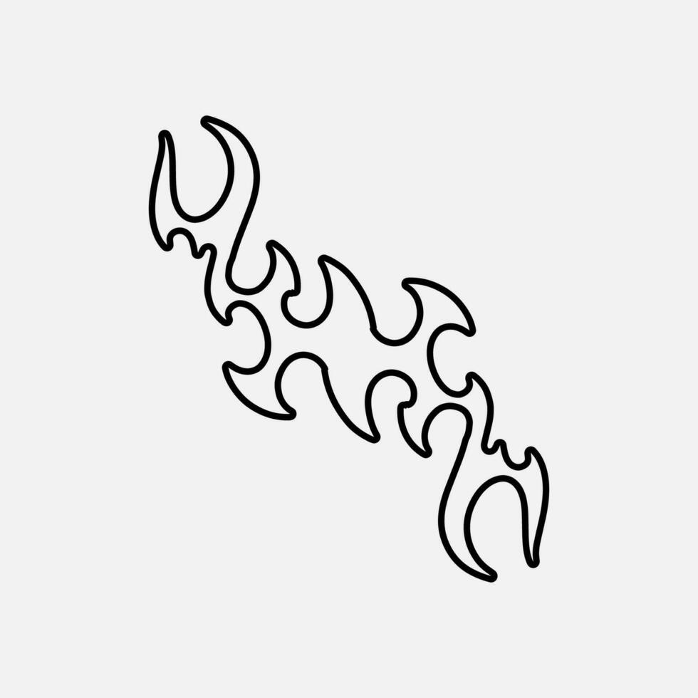 Old Flames New Look with Streetwear Objects Objects Vector Collection. Retro Fire and Streetwear Objects Vector Collection.