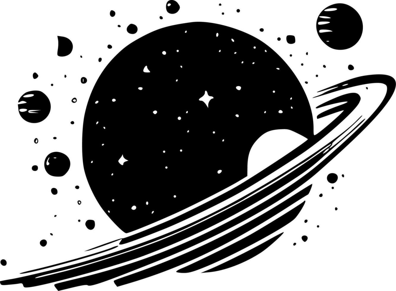 Space - High Quality Vector Logo - Vector illustration ideal for T-shirt graphic