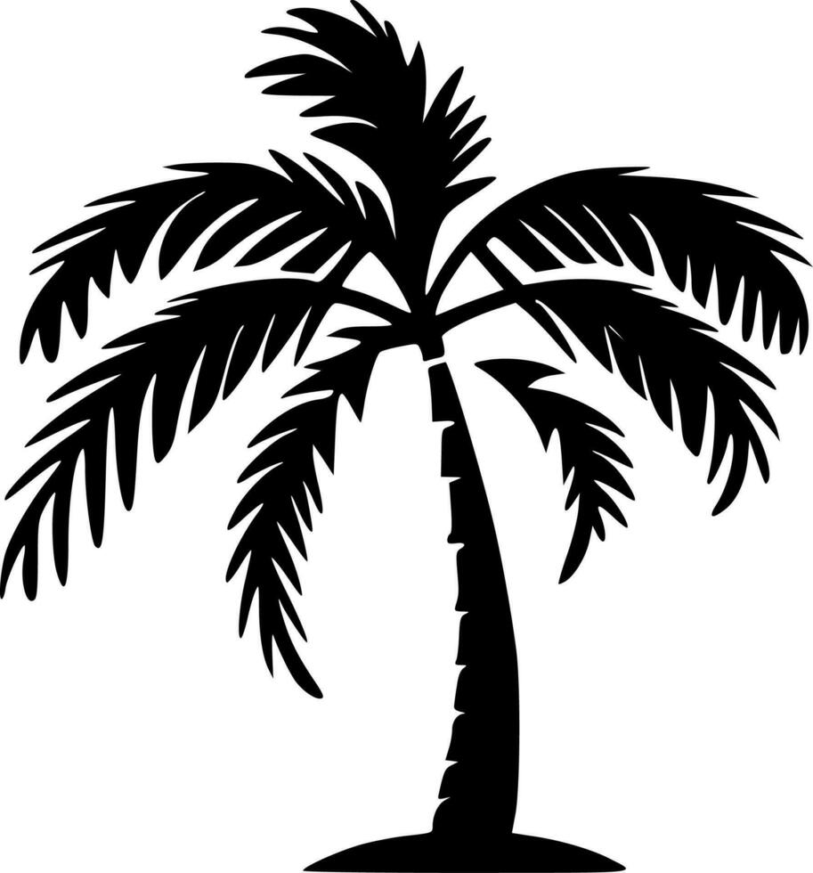 Palm, Minimalist and Simple Silhouette - Vector illustration