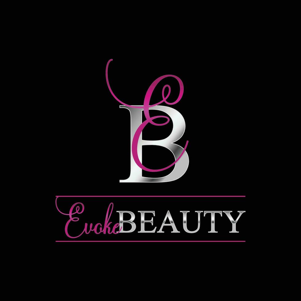 E B Letter Luxury Logo for Beauty business vector