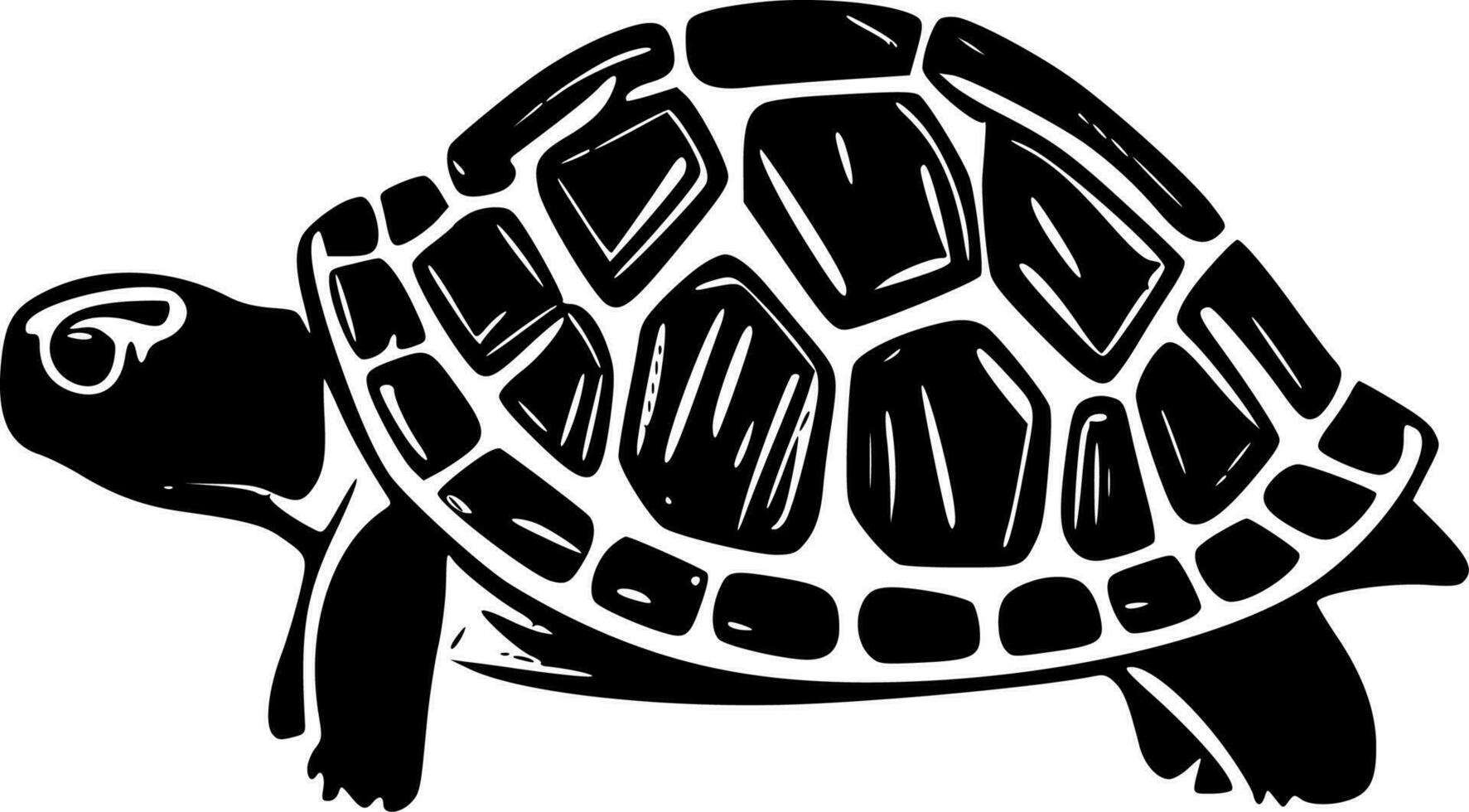 tortuga, minimalista y sencillo silueta - vector ilustración