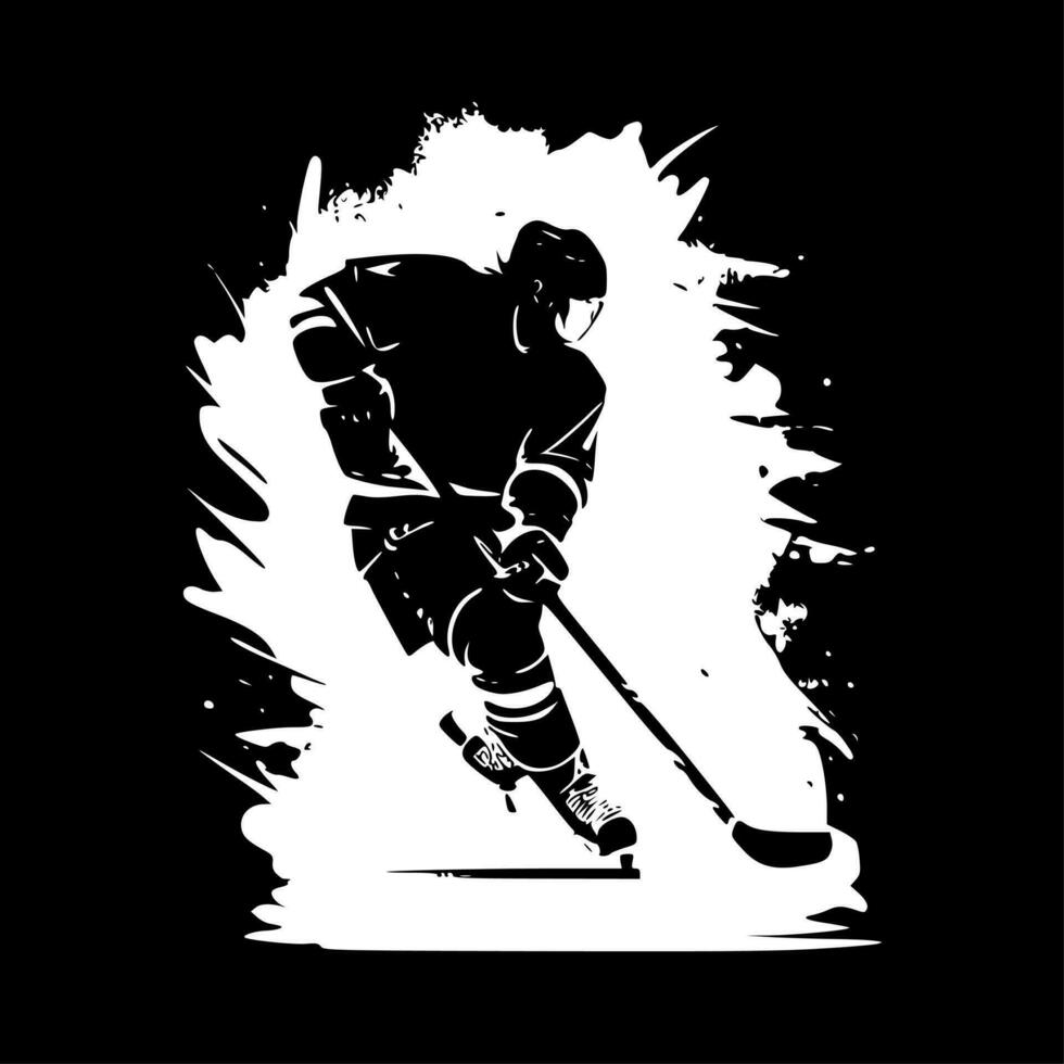 hockey - alto calidad vector logo - vector ilustración ideal para camiseta gráfico