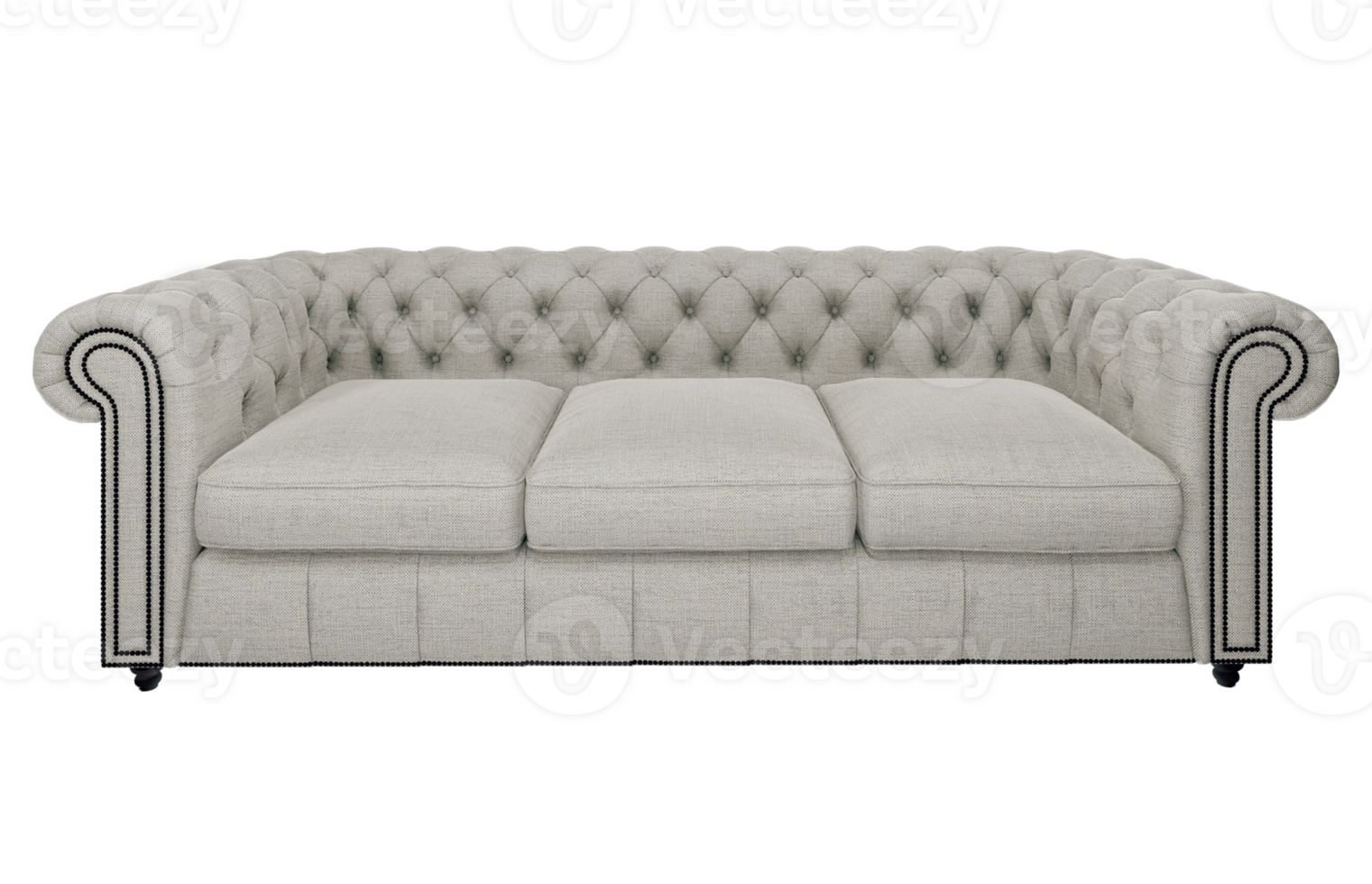 sofa fabric isolated on white background, 3D PNG. 23545766 PNG