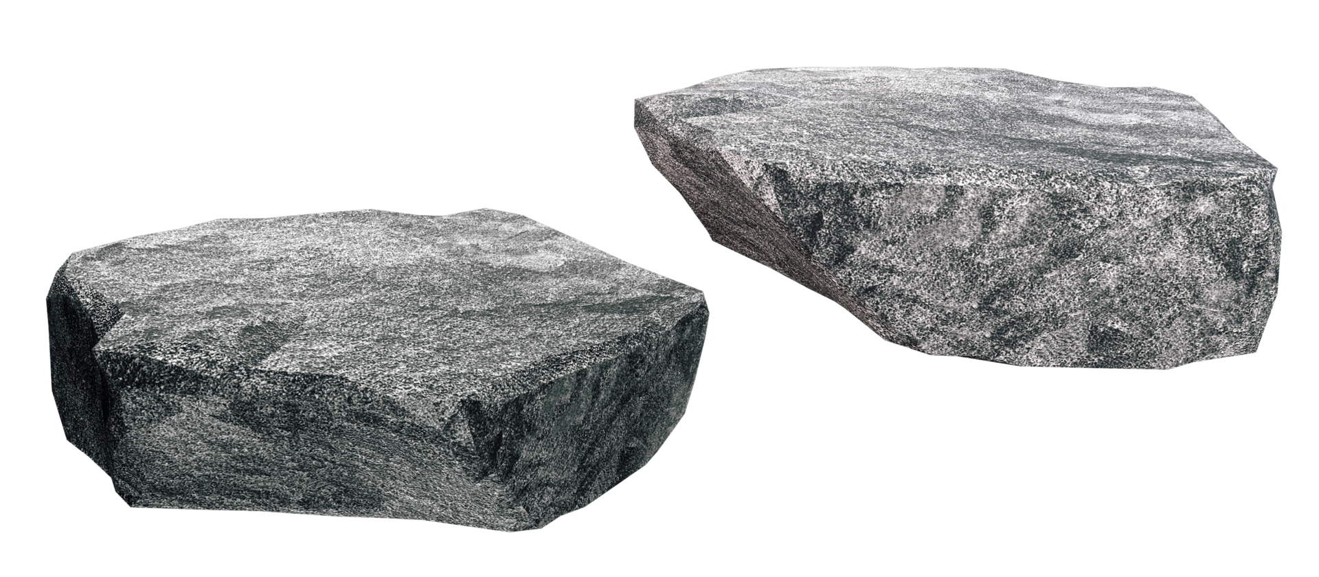 rock stone isolated on white PNG file 3D rendering. 23545798 PNG