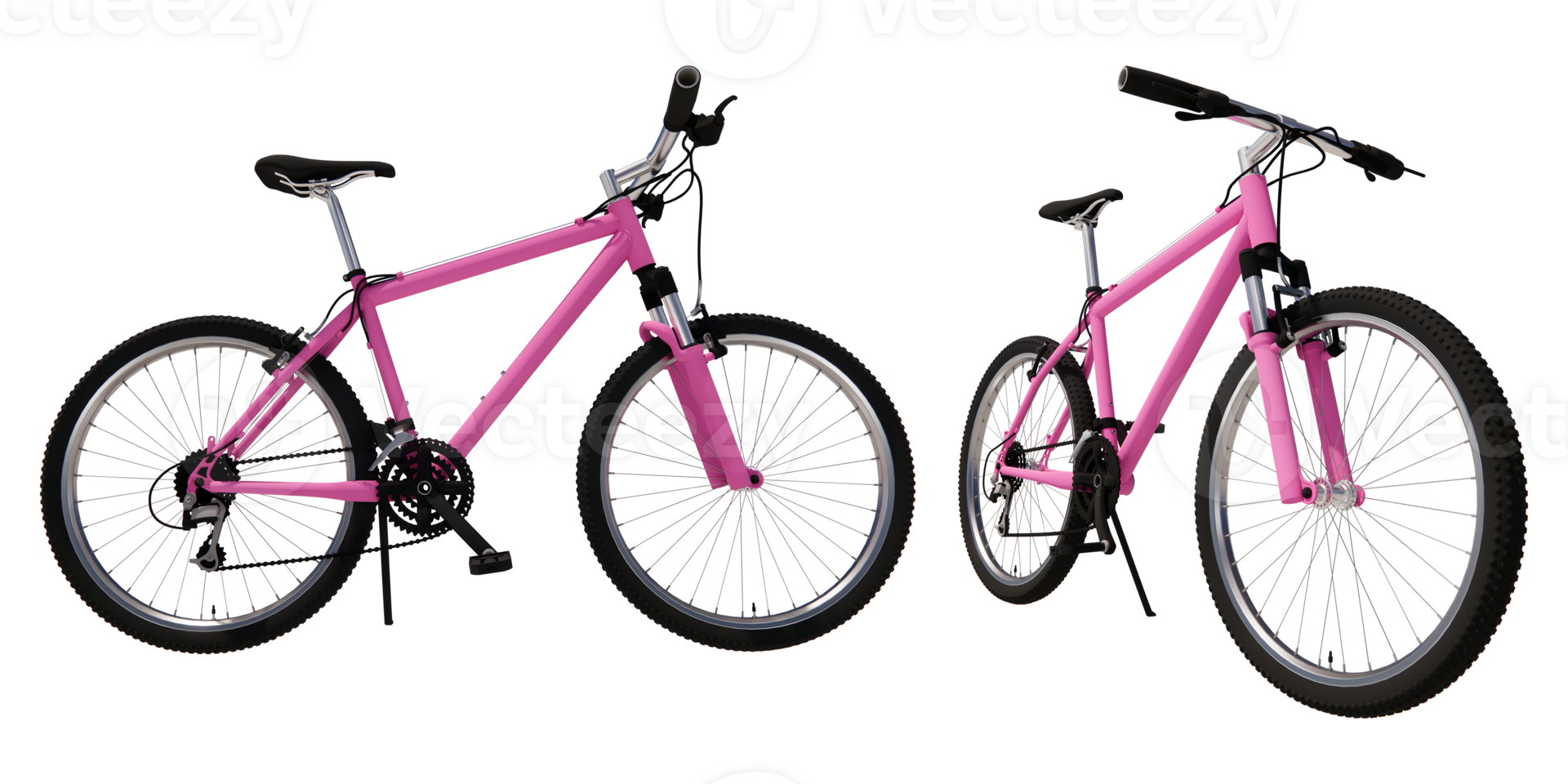 bicycle pink white background Isolated transparent PNG. png