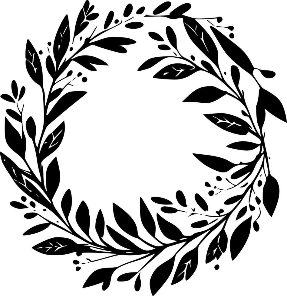 Wreath - High Quality Vector Logo - Vector illustration ideal for T-shirt graphic