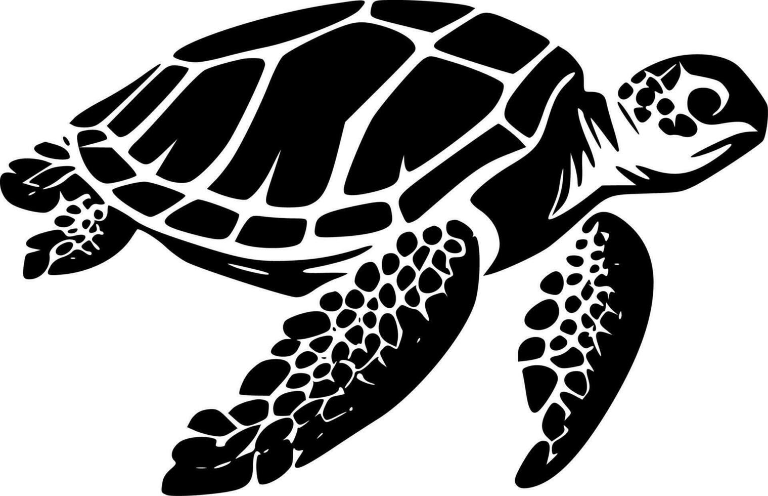Sea Turtle - High Quality Vector Logo - Vector illustration ideal for T-shirt graphic