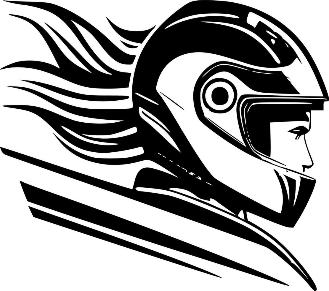 Racing - Minimalist and Flat Logo - Vector illustration