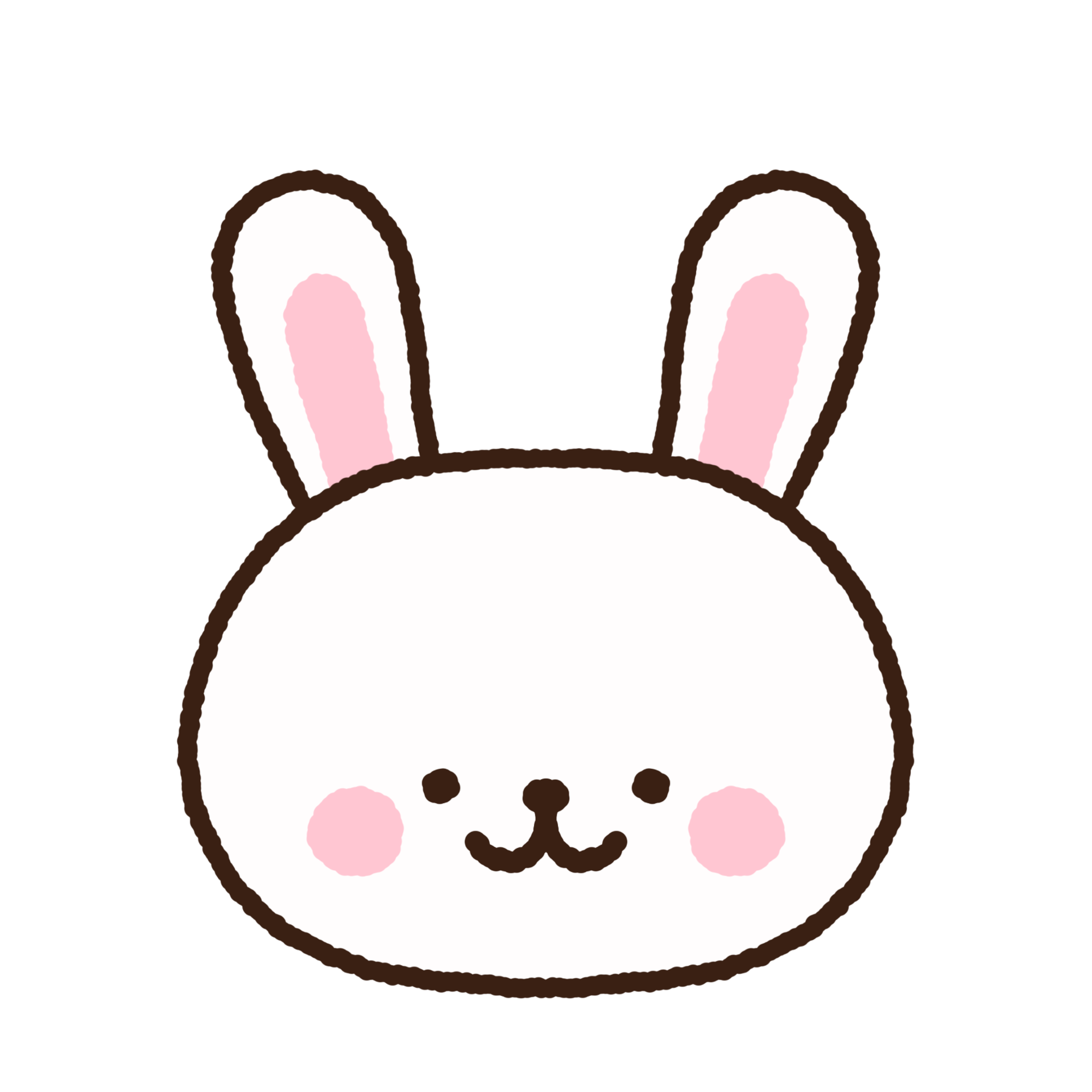 Cute Rabbit Face White Bunny 23545942 PNG