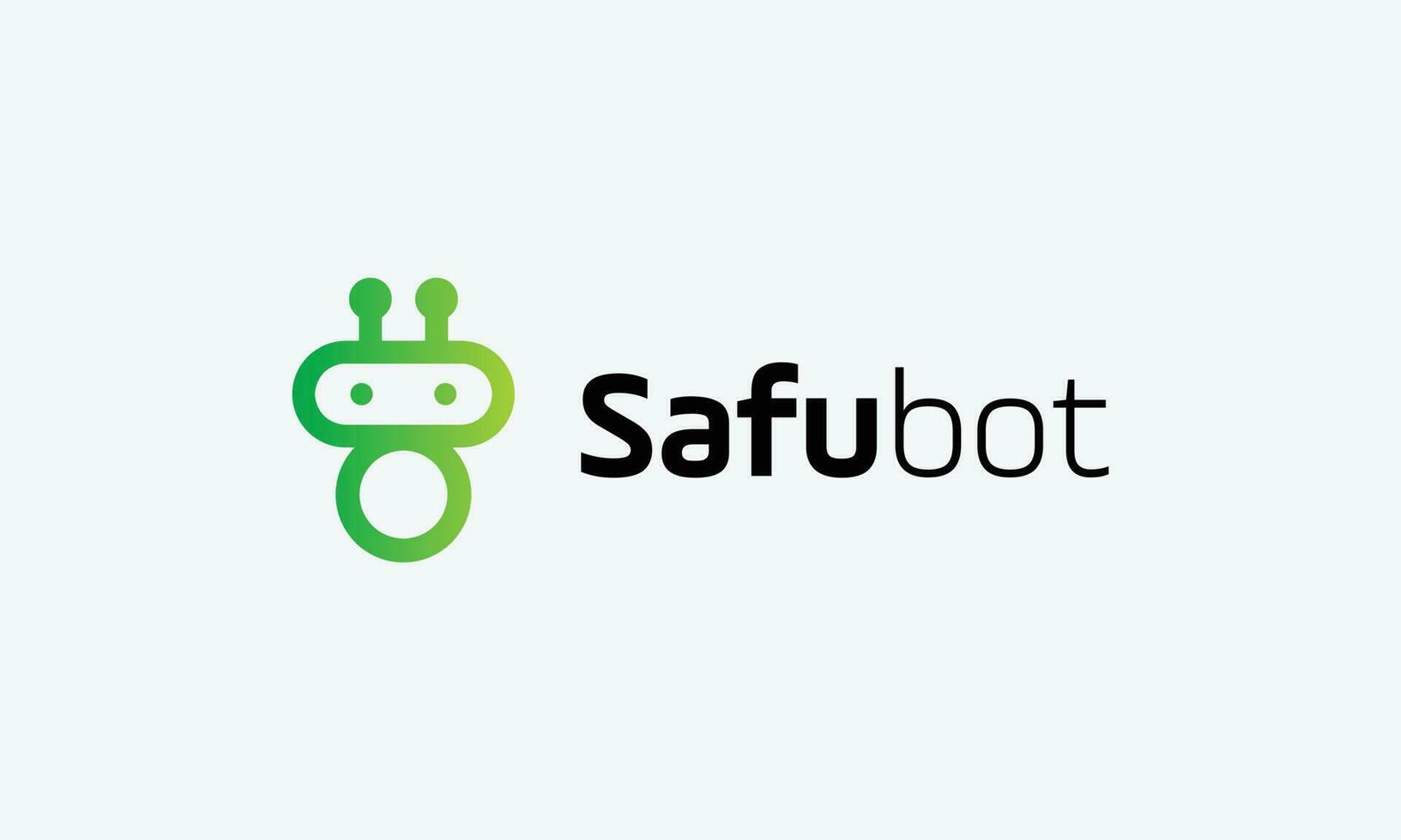 Robotic logo vector electronic human technology concept artificial modern design robot system engineer machine circuit cyberspace icon networking system innovation future