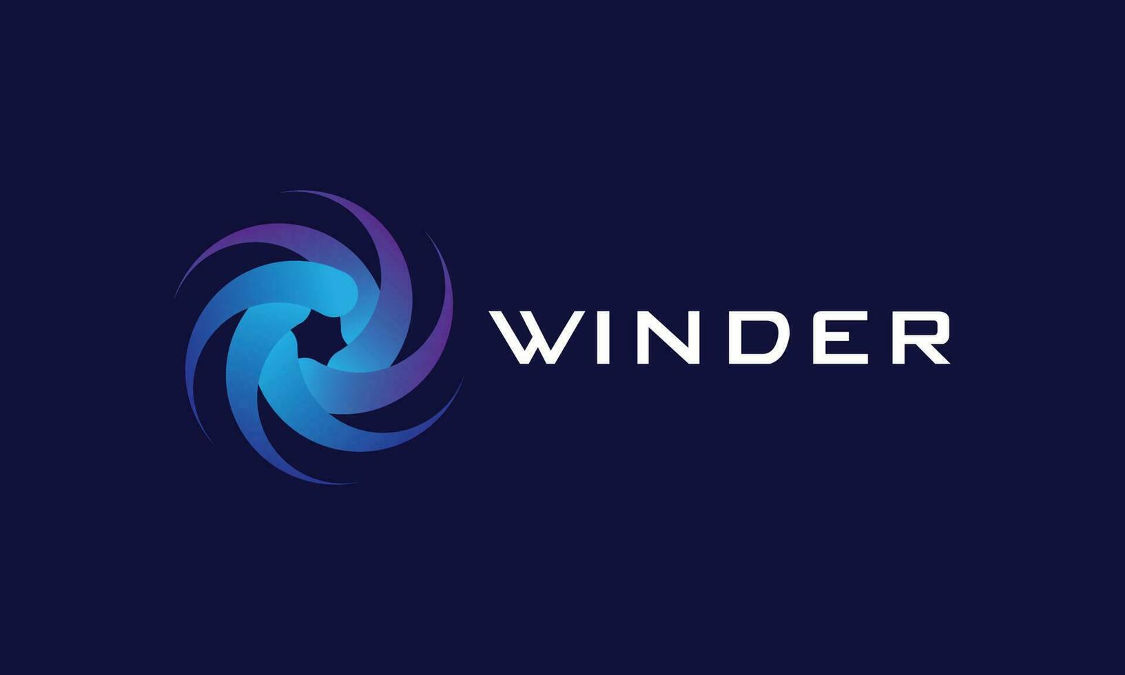 Circle logo vector minimalist concept round design icon connection infinity style spiral rotation