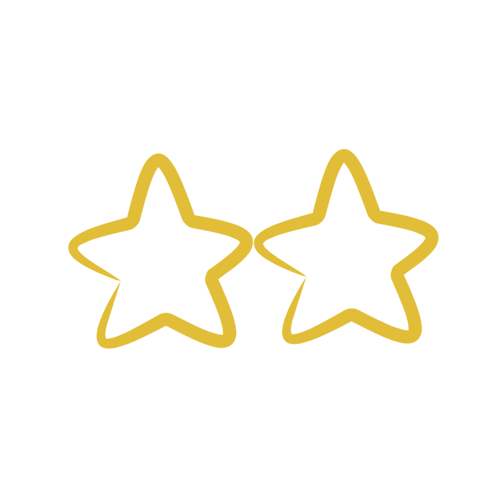 Yellow rating star png