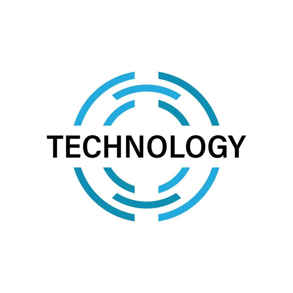 technology teh logo modern design vector