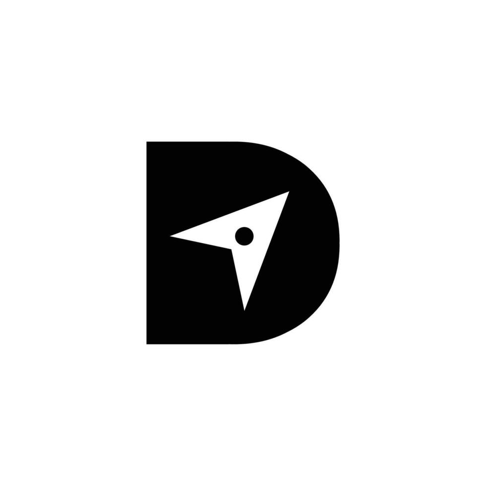 D logo modern technology vector letter branding