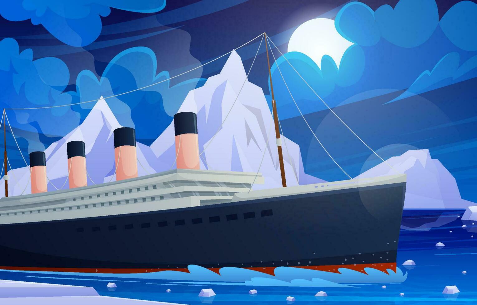 Titanic  Remembrance Day Concept vector