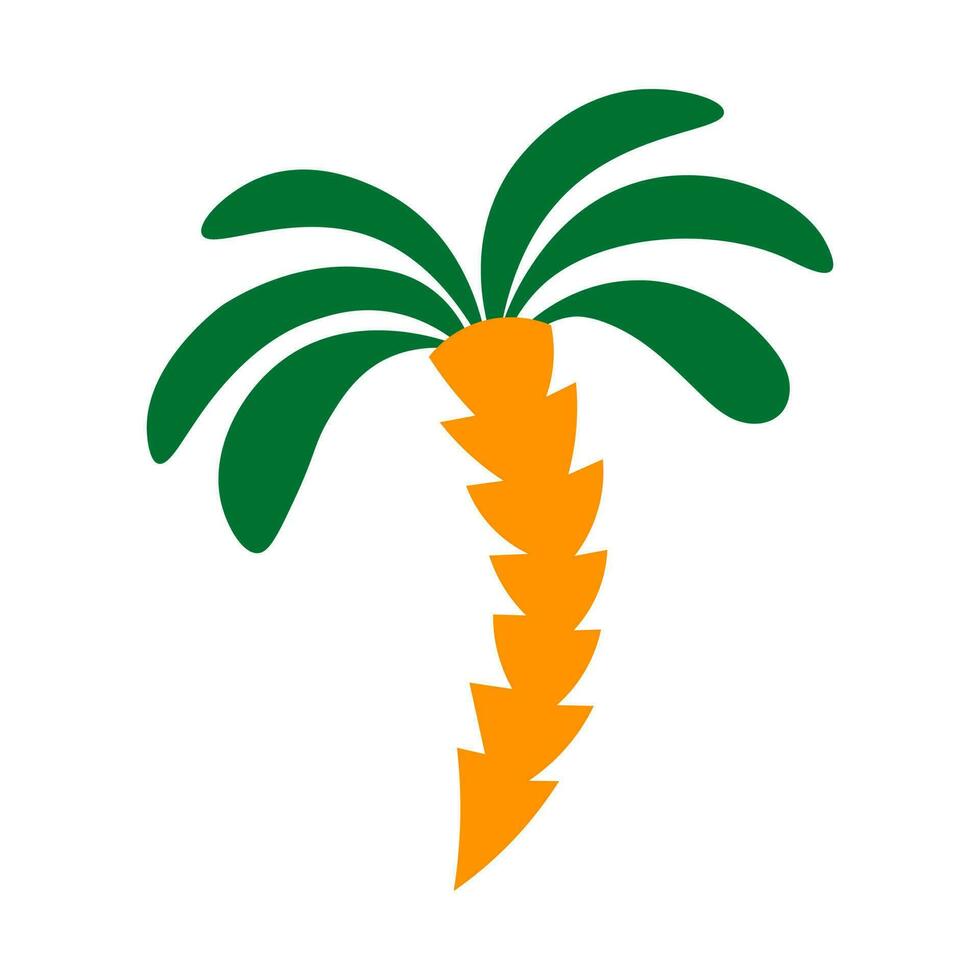 Creative palm tree vector symbol