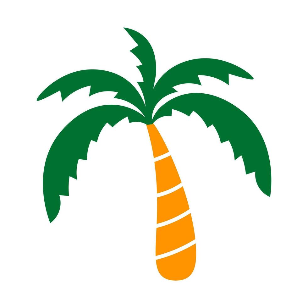 Palm Tree vector flat style