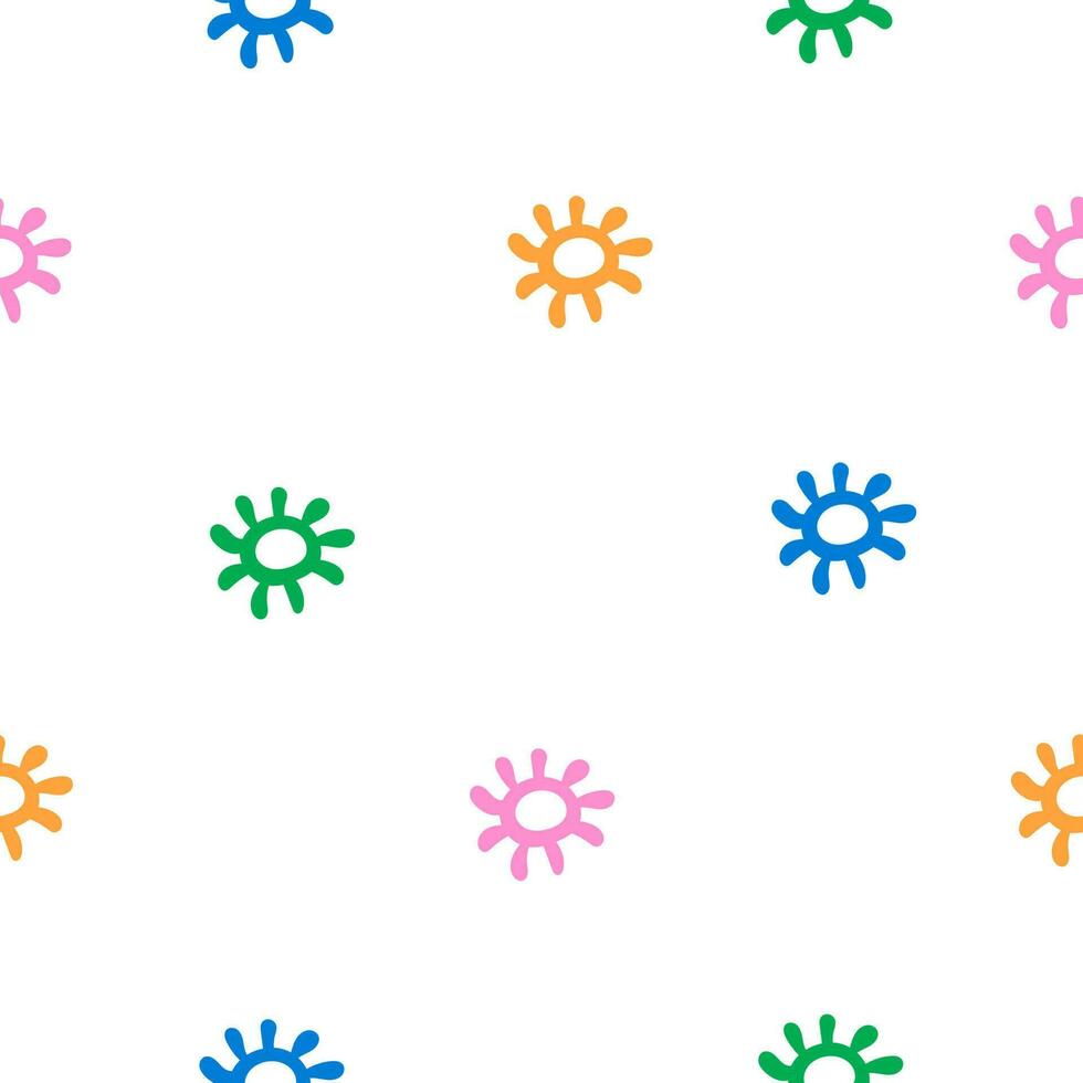 Childish abstract seamless pattern vector