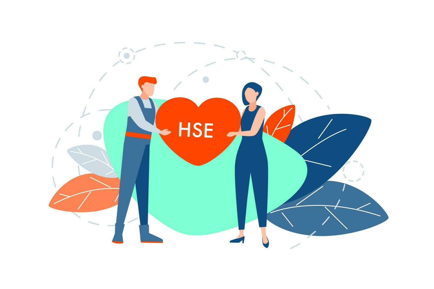 Healthcare, safety, environment concept vector