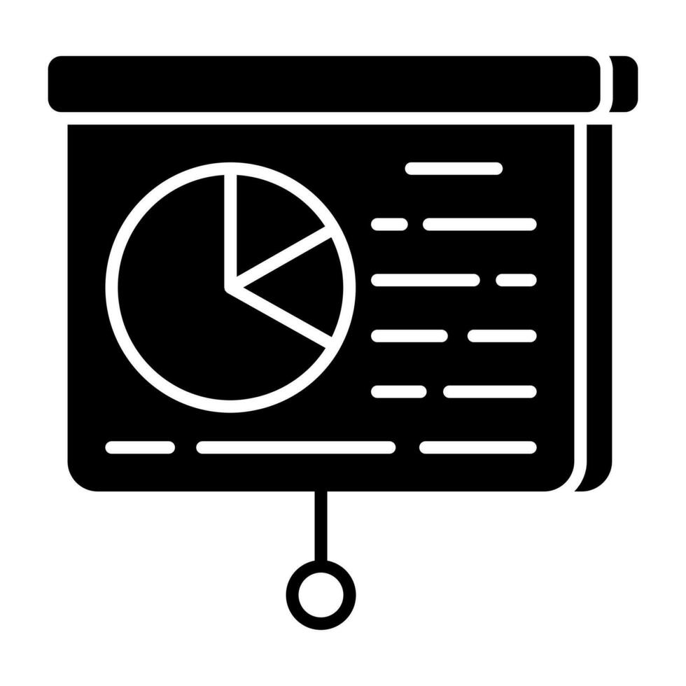 A unique design icon of business presentation vector