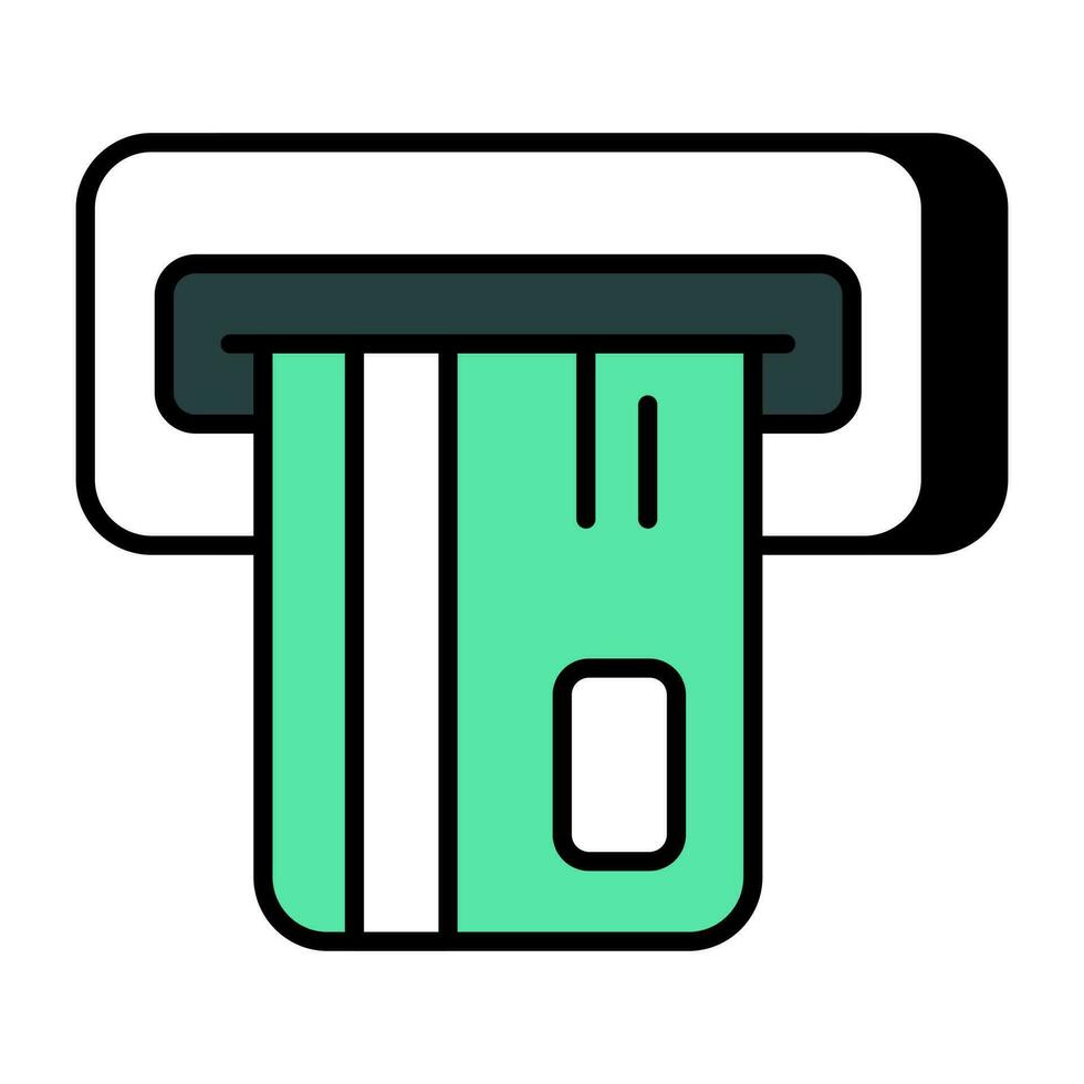 Perfect design icon of atm withdrawal vector