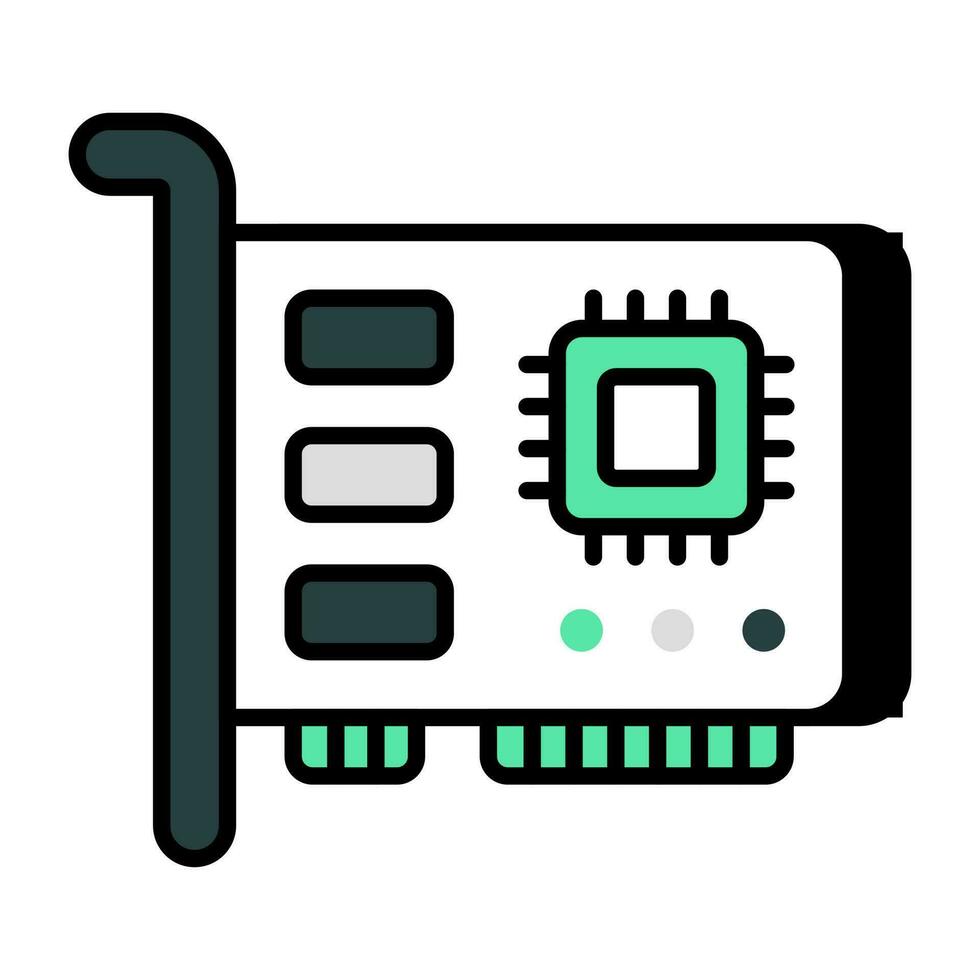Modern design icon of network interface card 23547027 Vector Art at