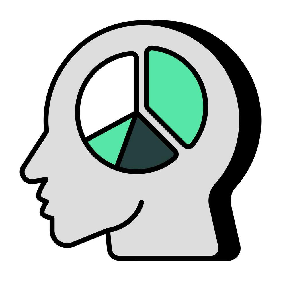 Modern design icon of business mind vector