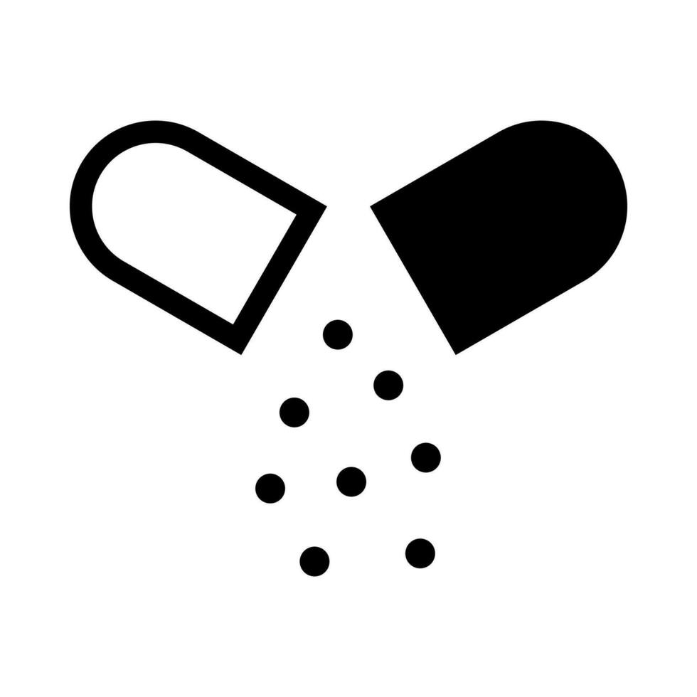 Capsule Medicine icon vector