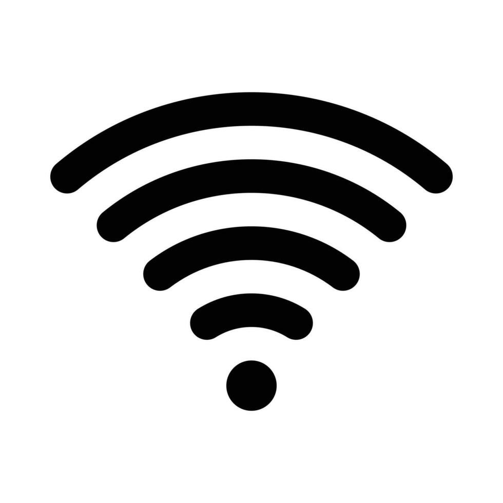 Wireless signal icon vector