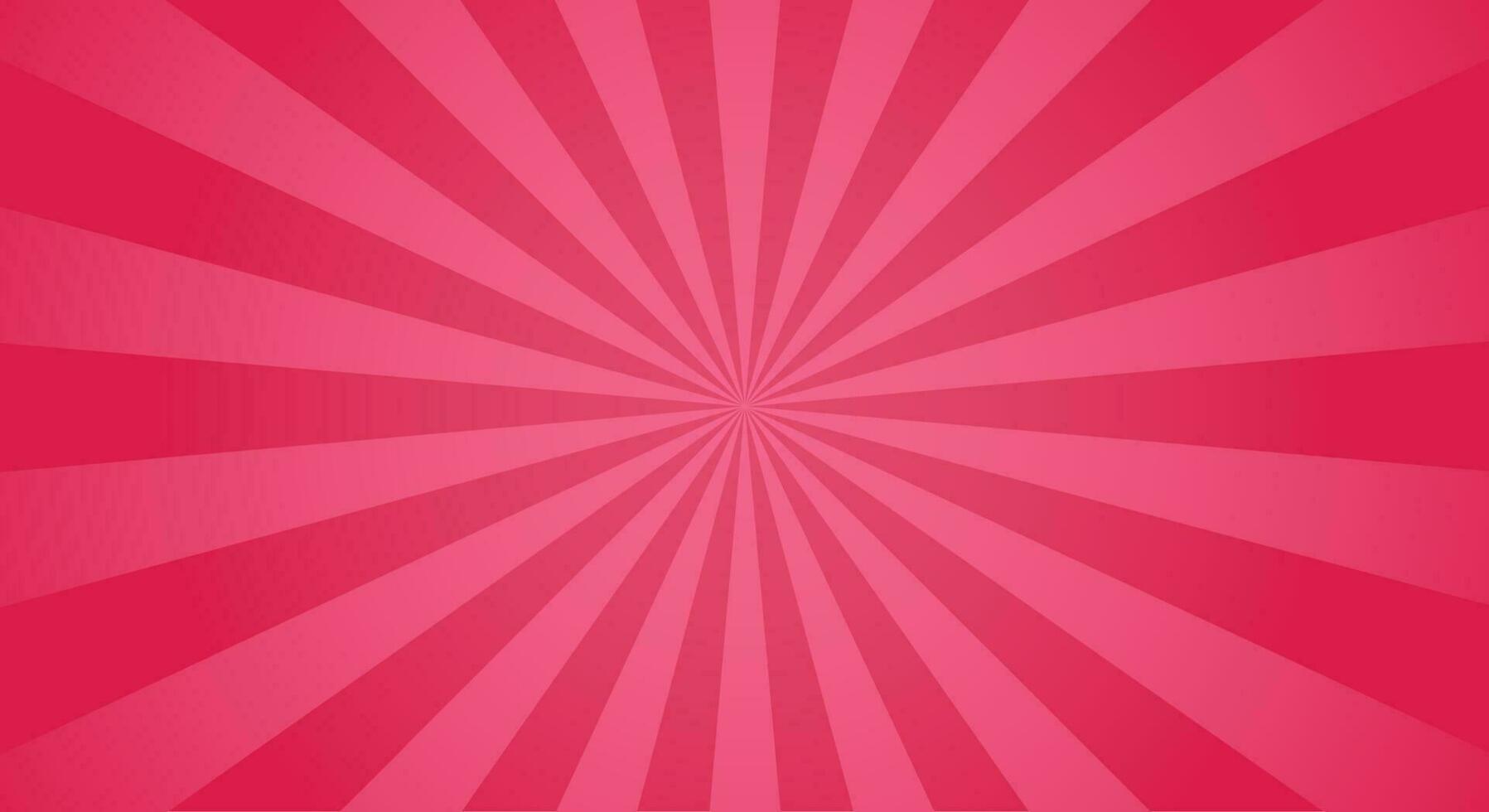 Sunburst light background with sun red ray. vector