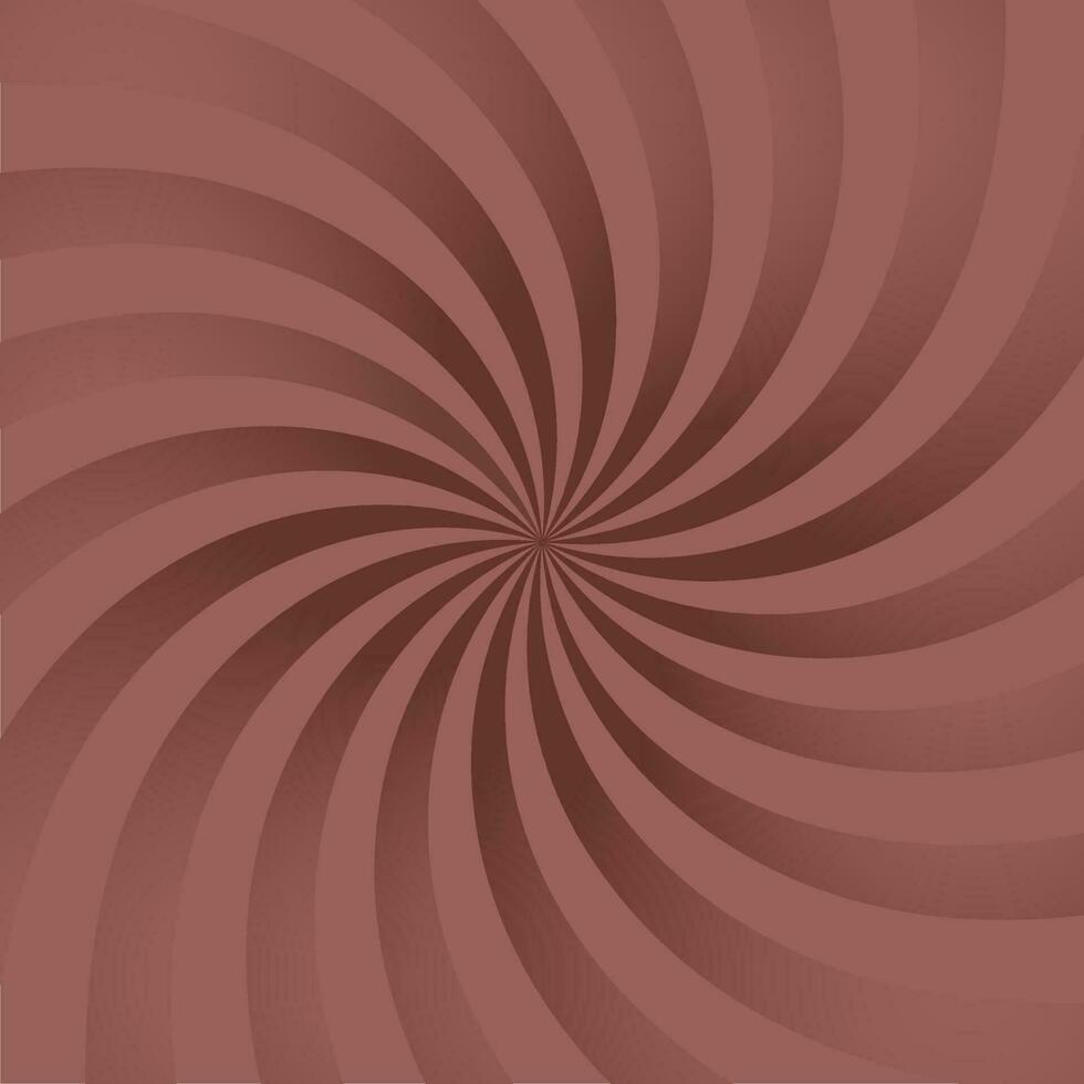 Chocolate or coffee twisted dark spiral background vector