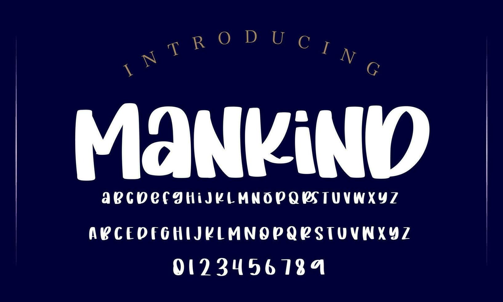 Playful style font design, childish alphabet letters and numbers vector illustration
