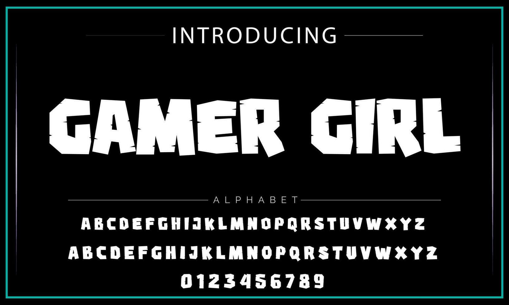 Playful style font design, childish alphabet letters and numbers vector illustration