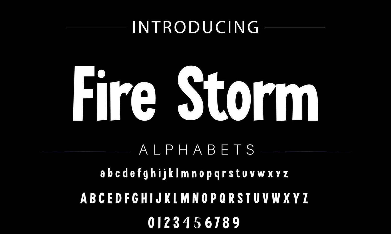 Playful style font design, childish alphabet letters and numbers vector illustration