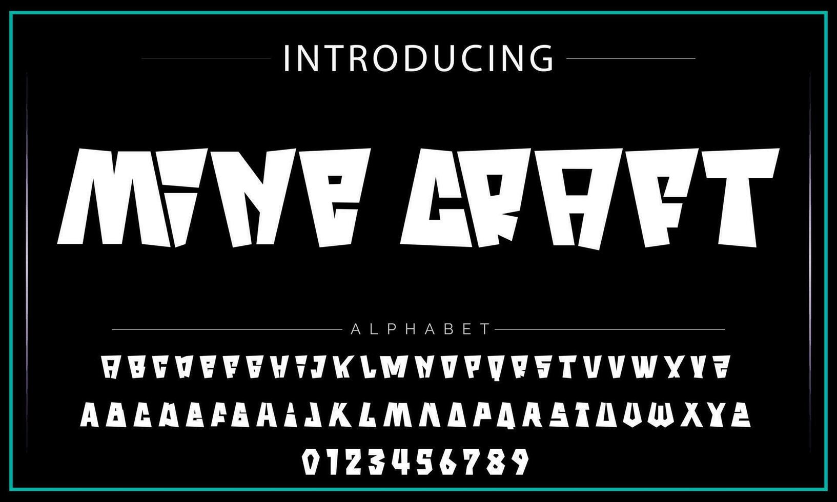 Playful style font design, childish alphabet letters and numbers vector illustration