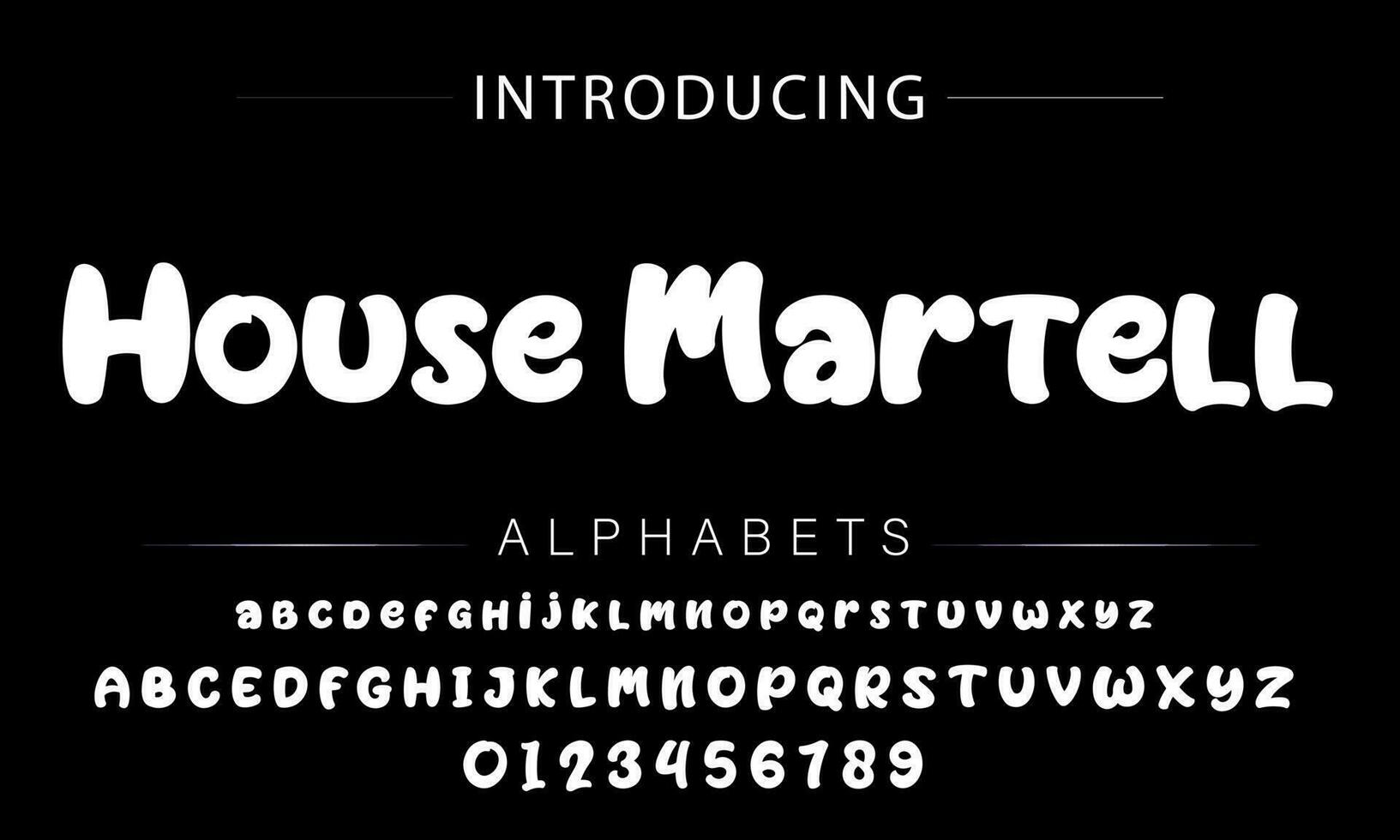 Playful style font design, childish alphabet letters and numbers vector illustration