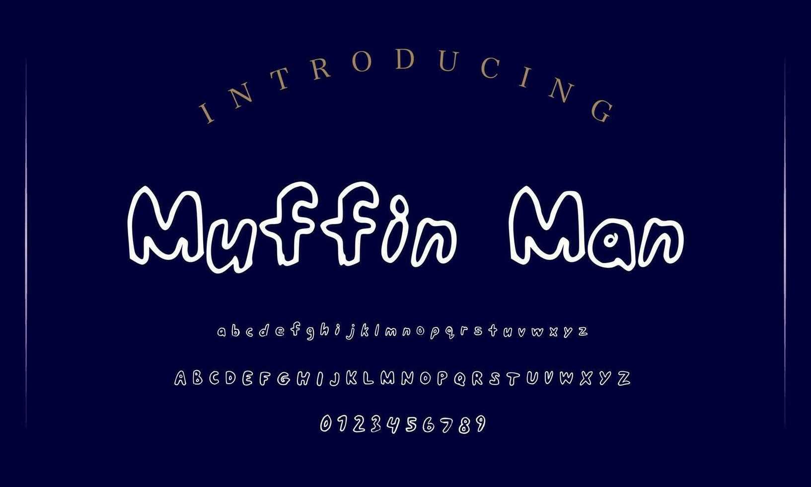 Playful style font design, childish alphabet letters and numbers vector illustration