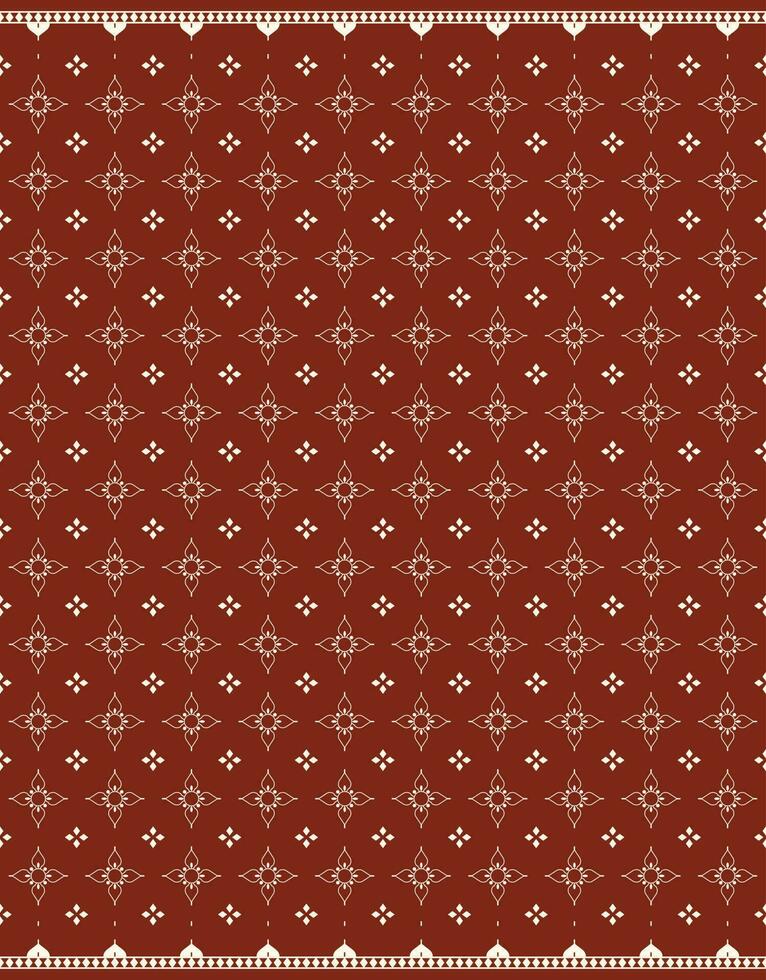geometric and flower ethnic fabric pattern for cloth carpet wallpaper background wrapping etc. vector