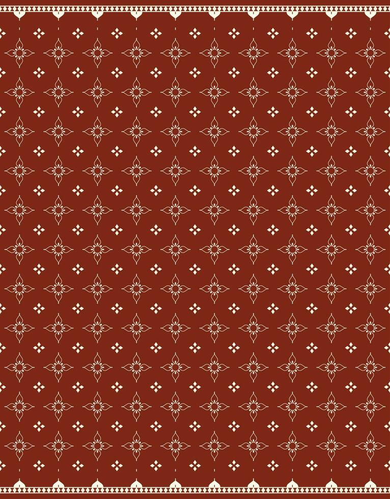 geometric and flower ethnic fabric pattern for cloth carpet wallpaper background wrapping etc. vector