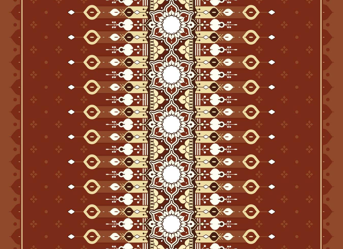 geometric and flower ethnic fabric pattern for cloth carpet wallpaper background wrapping etc. vector