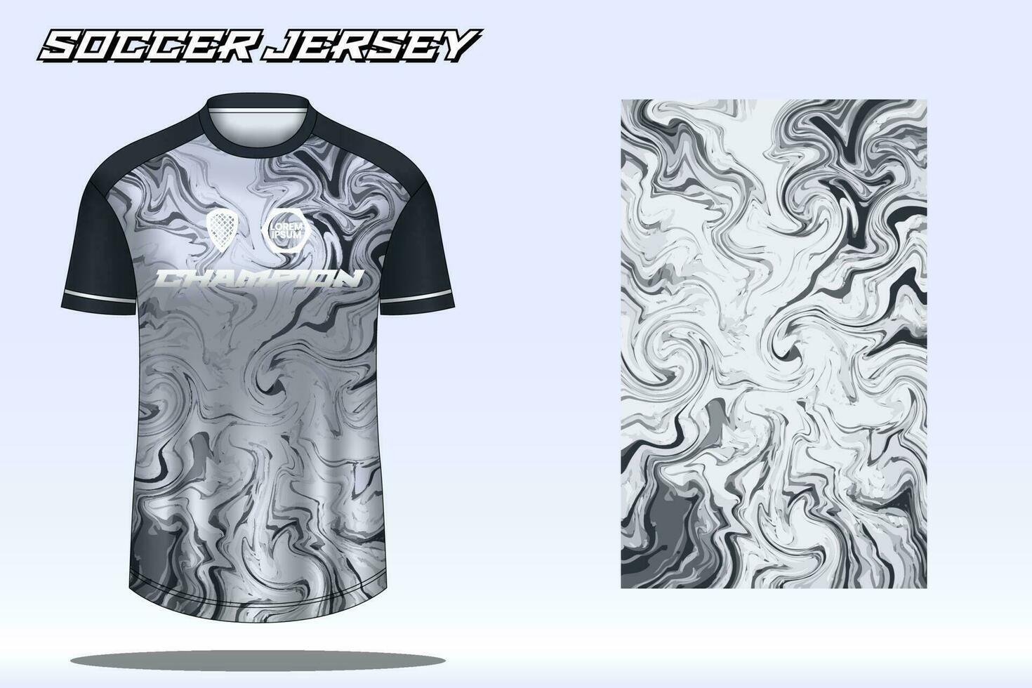 maqueta de diseño de camiseta deportiva de camiseta de fútbol para club de fútbol vector