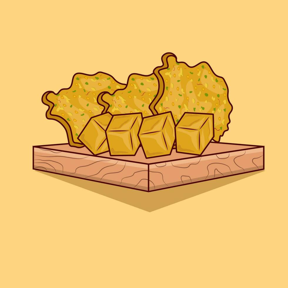 Indonesian food,  bakwan vector, food icon vector