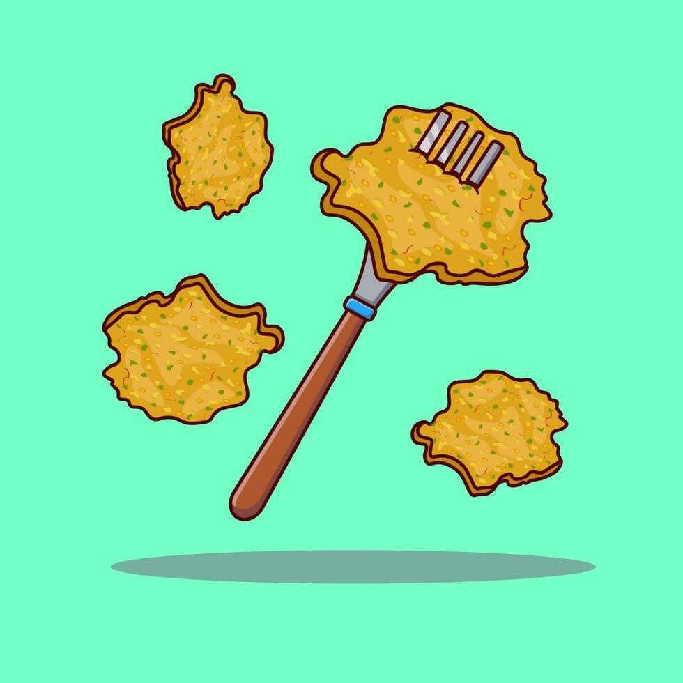 Indonesian food tempe vector for asian food icon