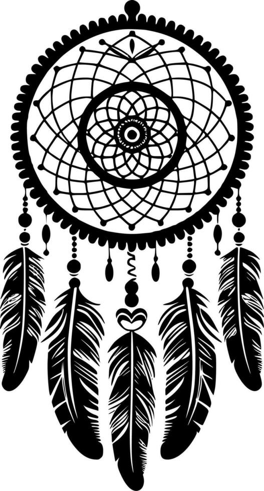 Dream Catcher - Minimalist and Flat Logo - Vector illustration