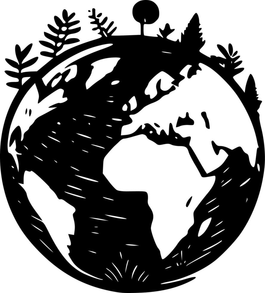 Earth Day - High Quality Vector Logo - Vector illustration ideal for T-shirt graphic