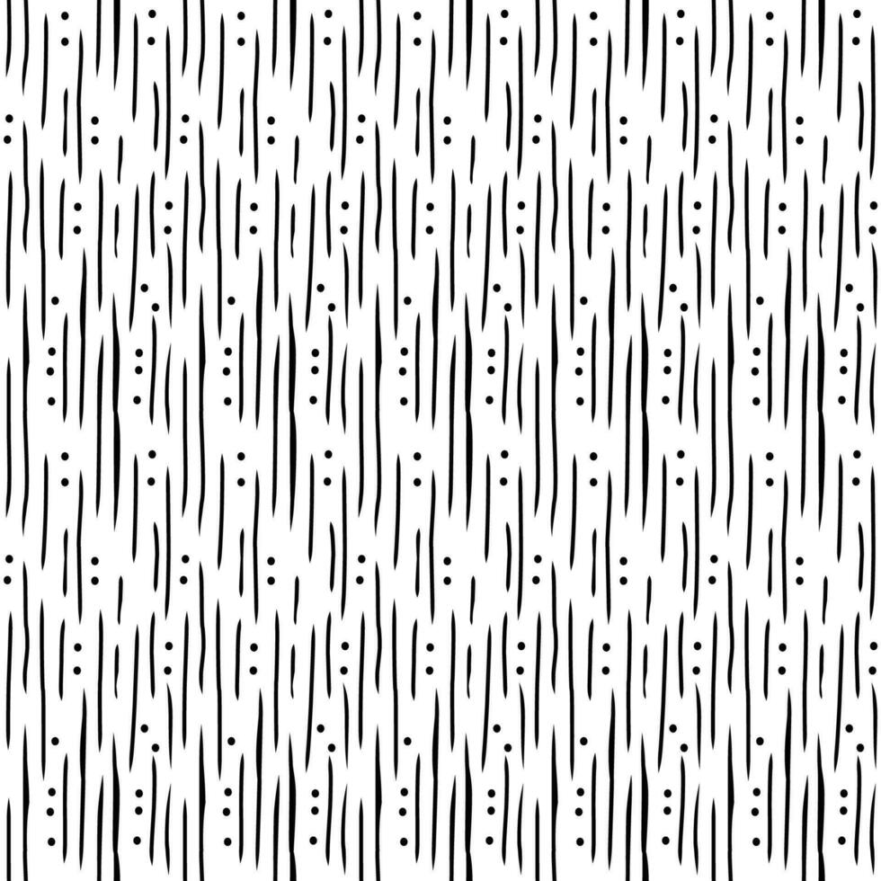 simple vertical brush line and circle texture seamless vector pattern illustration