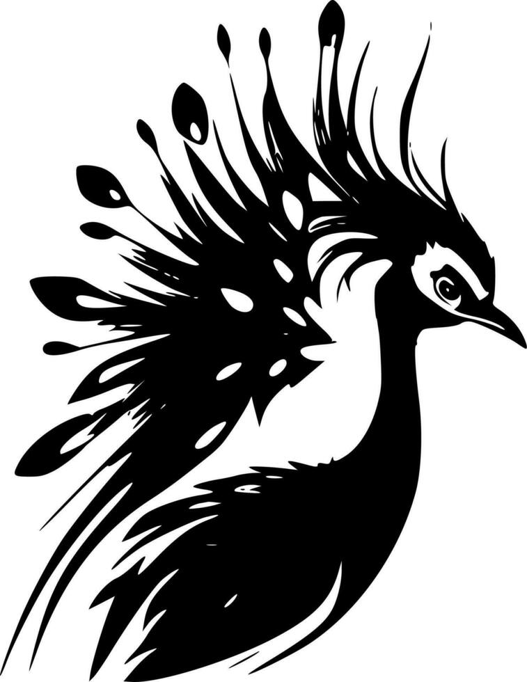 Peacock - High Quality Vector Logo - Vector illustration ideal for T-shirt graphic