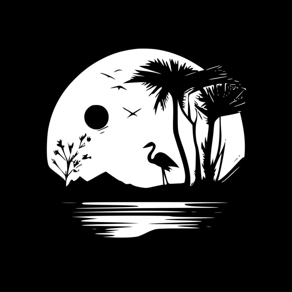 Sunset - High Quality Vector Logo - Vector illustration ideal for T-shirt graphic